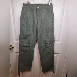 Vanilla Star Olive Cargo Pants Size 2 Y2K Utility